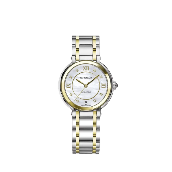 Women's Grass Watch, two-tone steel