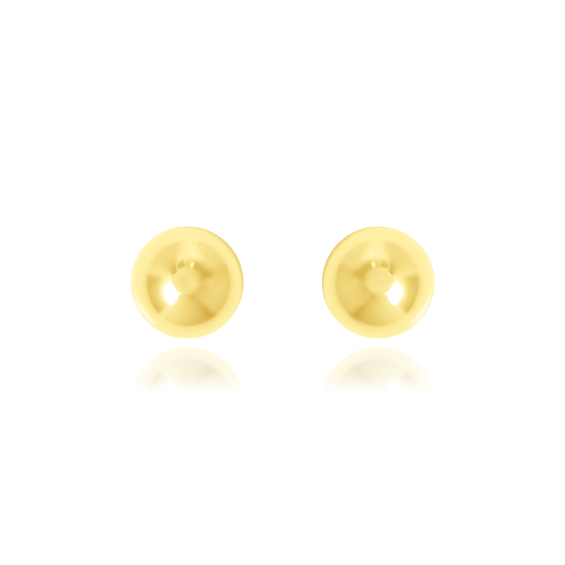 Boucles d'oreilles clous Grain d'Or demie boule, en Or Jaune 18 Carats - 750/000   Offrir une boucle d'oreille c'est être sûr que le cadeau plaira.   CARACTERISTIQUES :  Poids en 4mm (gr) : 0.32 Poids en 5mm (gr) : 0.37   Poids en 6mm (gr) : 0.44  Poids en 7mm (gr) : 0.54   Matière : Or 18 Carats - 750/000 19658-19618-19619-19659