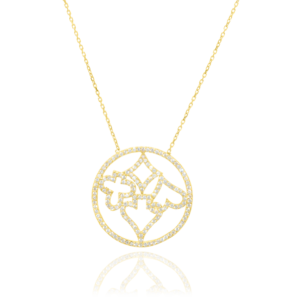 Collier Vegas, avec ses motifs Pique Cœur Carreau Trèfle sertis de zirconiums et monté sur une chaine forçat, en Or Jaune 18 Carats - 750/000.  Symbole d'amitié ou de séduction, chaînes et colliers n'ont qu'un but : sublimer votre cou.    CARACTERISTIQUES :  Longueur (cm) : 45.00 Diamètre (cm):  2.70 Poids (gr) : 5.08 Matière : Or 18 Carats - 750/000 19702 