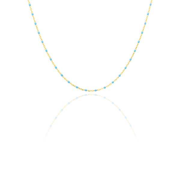 Chaine de cheville maille Forçat et perles de différentes couleurs, en Or Jaune 18 Carats - 750/000.   CARACTERISTIQUES :  Longueur (cm) : 27.00 Poids (gr) : 1.09 Matière : Or 18 Carats - 750/000 20409-20407-20411