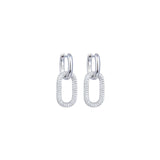 oucles d'oreilles créoles maillons, rhodiées, rosées ou dorées, serties de zirconiums, en Argent - 925/000.  Les créoles, véritables accessoires de mode intemporels, ajoutent une touche d'élégance à n'importe quelle tenue.   CARACTERISTIQUES :  Poids (gr) : 7.70 Matière : Argent - 925/000  19074 