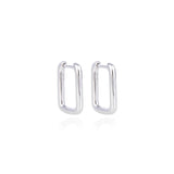 Boucles d'oreilles créoles rectangles lisses, rhodiées, rosées ou dorées, en Argent - 925/000.  Les créoles, véritables accessoires de mode intemporels, ajoutent une touche d'élégance à n'importe quelle tenue.    CARACTERISTIQUES :  Poids (gr) : 4.00 Matière : Argent - 925/000  19077