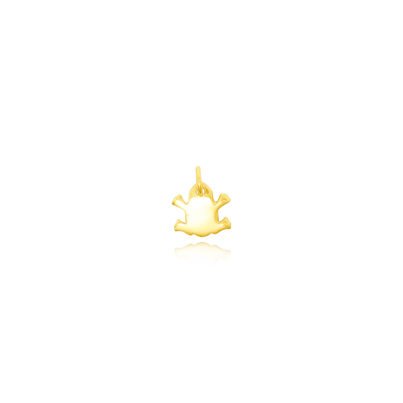 Pendentif en forme de Grenouille en Or Jaune 18 Carats - 750/000.     CARACTERISTIQUES :  Dimensions H x l (mm) : 10.6 x 11.5 Poids (gr) : 1.44 Matière : Or 18 Carats - 750/000 1017 