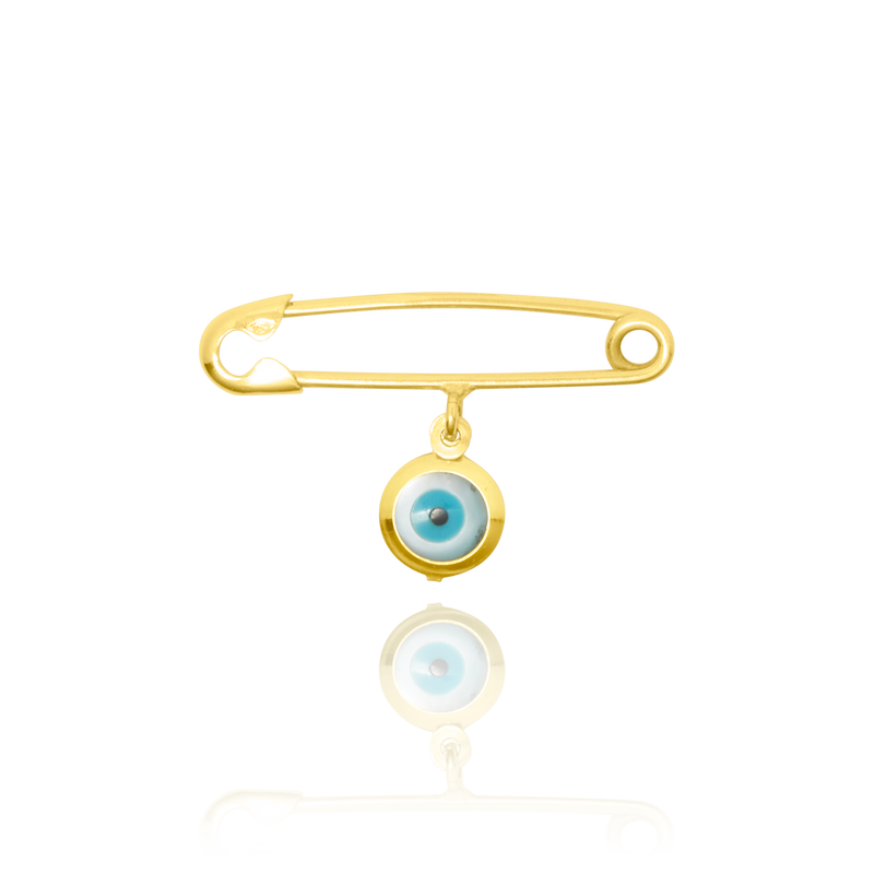 Eye Safety Pin, 18K Yellow Gold – ORLOV ny