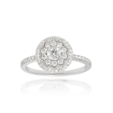 Solitaire serti de diamants, en Or Blanc 18 Carats- 750/000   CARACTERISTIQUES :   Largeur du motif (mm) : 1.70 Largeur motif (mm) : 11.2 Poids (gr) : 4.29 Nombre de diamants : 57     Carats : 0.71 Matière : Or 18 Carats - 750/000 18329 