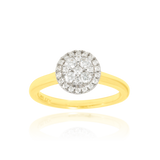 Solitaire serti de diamants, en Or Jaune et Or Blanc 18 Carats - 750/000   CARACTERISTIQUES :   Largeur du corps (mm) : 2.05 Largeur motif (mm) : 9.70 Poids (gr) : 4.99 Nombre de diamants: 27      Carats : 0.40 Matière : Or 18 Carats - 750/000 19360