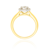 Solitaire serti de diamants, en Or Jaune et Or Blanc 18 Carats - 750/000   CARACTERISTIQUES :   Largeur du corps (mm) : 2.05 Largeur motif (mm) : 9.70 Poids (gr) : 4.99 Nombre de diamants: 27      Carats : 0.40 Matière : Or 18 Carats - 750/000 19360