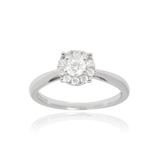 Solitaire serti de diamants, en Or Blanc 18 Carats- 750/000   CARACTERISTIQUES :   Largeur du corps (mm) : 2.00 Largeur motif (mm) : 7.70 Poids (gr) : 3.74 Nombre de diamants : 13     Carats : 0.53 Matière : Or 18 Carats - 755/000 19402 