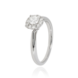 Solitaire serti de diamants, en Or Blanc 18 Carats- 750/000   CARACTERISTIQUES :   Largeur du corps (mm) : 2.00 Largeur motif (mm) : 7.70 Poids (gr) : 3.74 Nombre de diamants : 13     Carats : 0.53 Matière : Or 18 Carats - 755/000 19402 