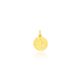 Pendentif rond religieux en Or Jaune 18 Carats - 750/000.     CARACTERISTIQUES :  Dimensions H x l (mm) : 14 Poids (gr) : 1.19 Matière : Or 18 Carats - 750/000 19752 