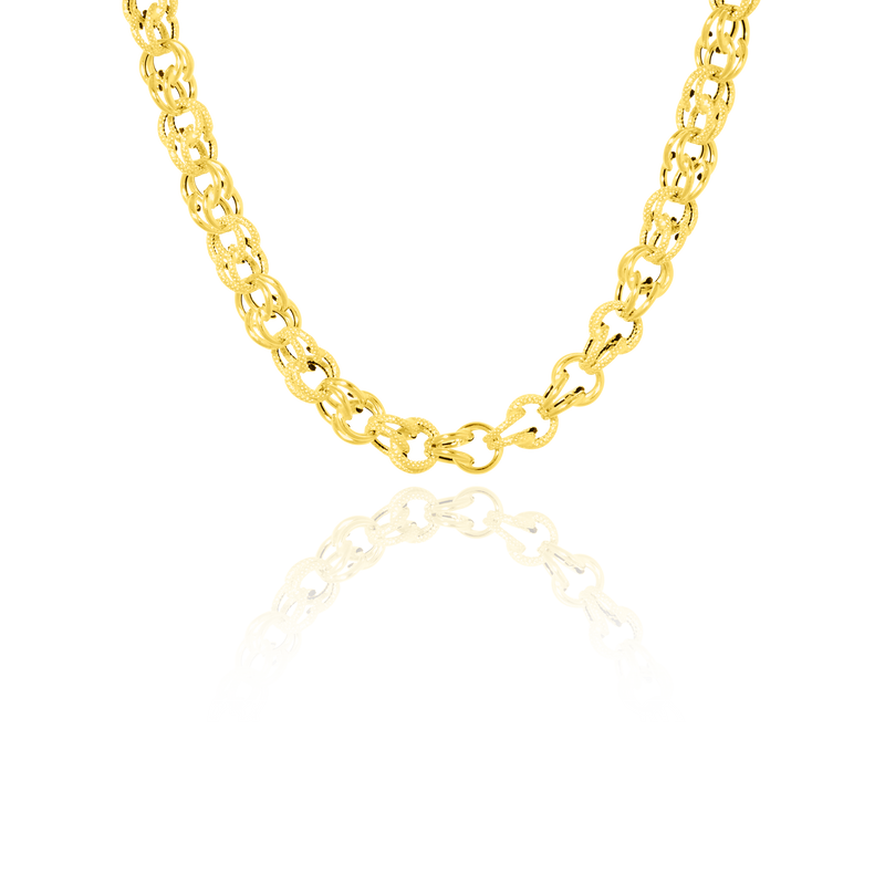 Collier maille Gros Sirop, en Or Jaune 18 Carats - 750/000.  Symbole d'amitié ou de séduction, chaînes et colliers n'ont qu'un but : sublimer votre cou.     CARACTERISTIQUES :  Epaisseur (mm) : 8.20 Poids en 45cm (gr) : 11.87 Poids en 60cm (gr) : 14.46 Matière : Or 18 Carats - 750/000 19961-21155