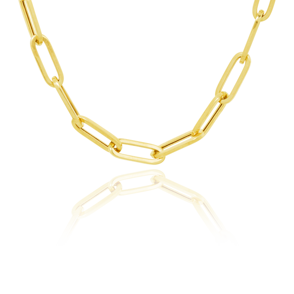 Collier maille allongée ovale en Or Jaune 18 Carats - 750/000.  Symbole d'amitié ou de séduction, chaînes et colliers n'ont qu'un but: sublimer votre cou.  CARACTERISTIQUES :  Longueur (cm) : 60.00 Poids (gr) : 15.10 Matière : Or 18 Carats - 750/000 20063 