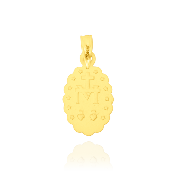 Pendentif vierge miraculeuse en Or Jaune 18 Carats - 750/000.     CARACTERISTIQUES :  Dimensions H x l (mm) : 15.8 x 11.1 Poids (gr) : 0.86 Matière : Or 18 Carats - 750/000 20360 