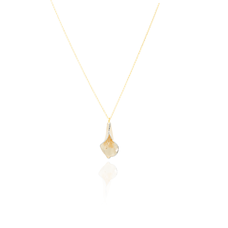 Collier Anthurium diamanté, en Or Jaune et Or Blanc 18 Carats - 750/000.  Symbole d'amitié ou de séduction, chaînes et colliers n'ont qu'un but : sublimer votre cou.    CARACTERISTIQUES :  Longueur (cm) : 45.00         Largeur Motif (mm) : 23.50 Poids (gr) : 3.04  Matière : Or 18 Carats - 750/000 20362 