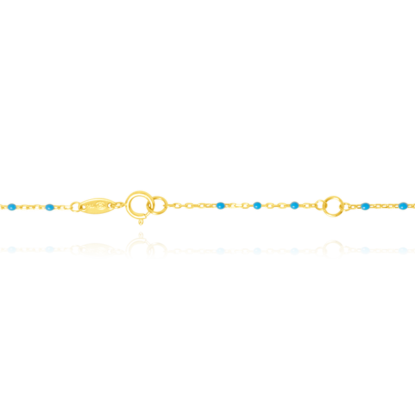 Collier maille Forçat et perles de résine de différentes couleurs, en Or Jaune 18 Carats - 750/000.  Symbole d'amitié ou de séduction, chaînes et colliers n'ont qu'un but : sublimer votre cou.    CARACTERISTIQUES :  Longueur (cm) : 45.00 Poids (gr) : 1.77 Matière : Or 18 Carats - 750/000 20419-20418-20416-20415-20420 