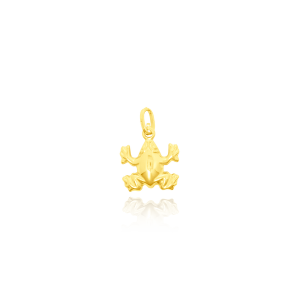 Pendentif en forme de Grenouille en Or Jaune 18 Carats - 750/000.     CARACTERISTIQUES :  Dimensions H x l (mm) : 12.3 x 15.9 Poids (gr) : 1.72 Matière : Or 18 Carats - 750/000 6676