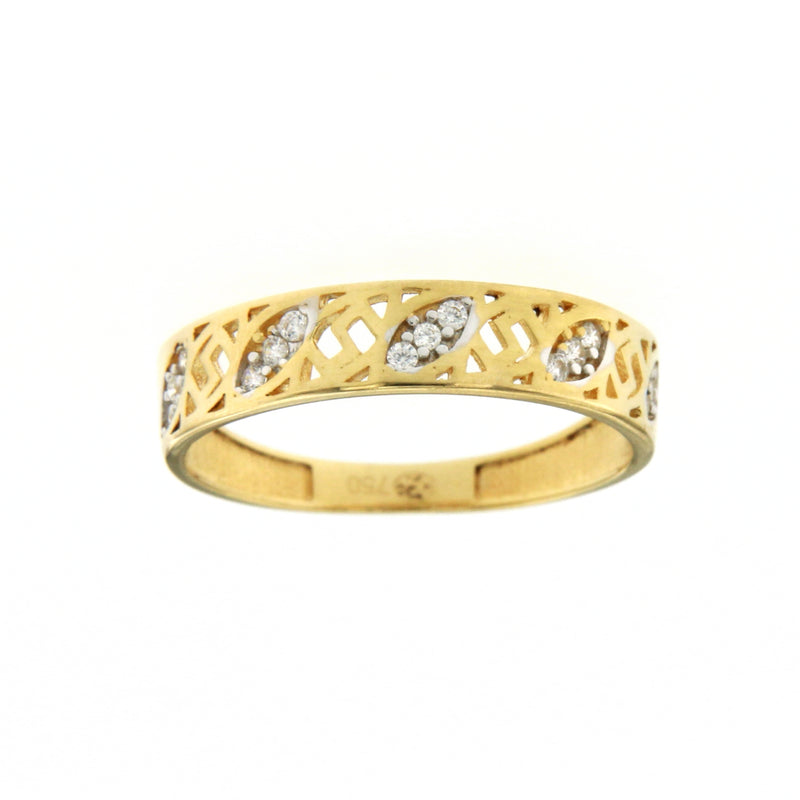 Duo Alliance et Solitaire Or Jaune 18 Carats et zirconium - ORLOV ny